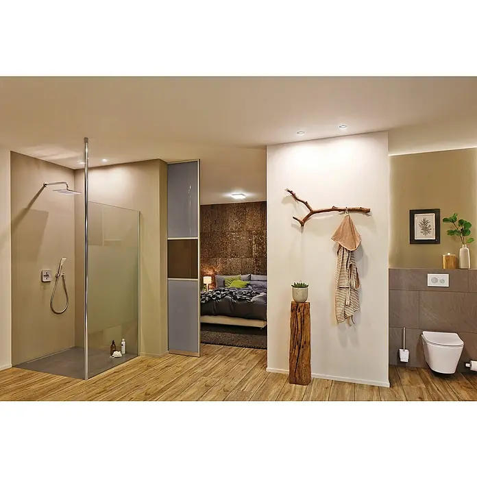 Paulmann LED-Einbauleuchten-Set Vali - 16,5 W, Chrom, 3 Stk., Warmweiß, IP65 - Stimmungsaufnahme