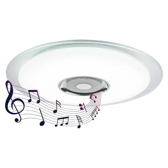 Globo LED-Deckenleuchte rund Tune - 36 W, Ø x H: 600 mm x 6,1 cm, RGB - Ansicht von unten