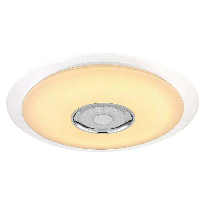 Globo LED-Deckenleuchte rund Tune - 36 W, Ø x H: 600 mm x 6,1 cm, RGB - Ansicht von unten