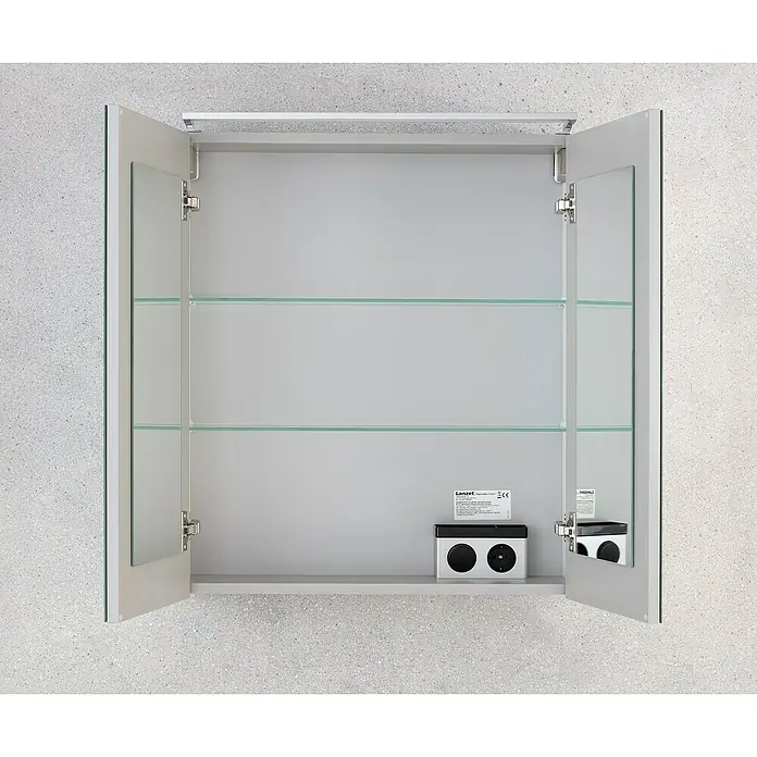 Camargue Stella LED-Spiegelschrank - B x H: 60 x 68,4 cm, Mit Beleuchtung, Spanplatte, Weiß - Stimmungsaufnahme