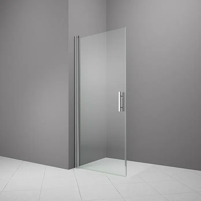 Camargue Vario Eckdusche S1+S52 - 75 x 80 x 195 cm, Beschichtet, Stärke: 6 mm, Silber - Stimmungsaufnahme