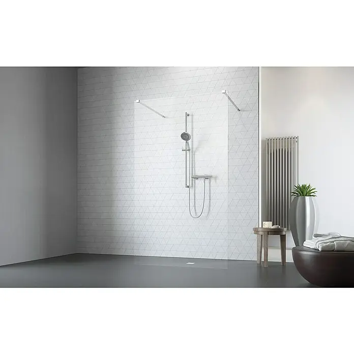 Camargue Vario Tuš stijena XXL - 117 x 200 cm, Premazano, Debljina: 6 mm - Živopisni prikaz