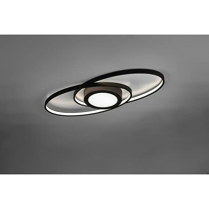Trio Leuchten LED-Deckenleuchte Galaxy - 27 W, L x B x H: 23 x 57 x 4 cm, Weiß, Warmweiß - Stimmungsaufnahme