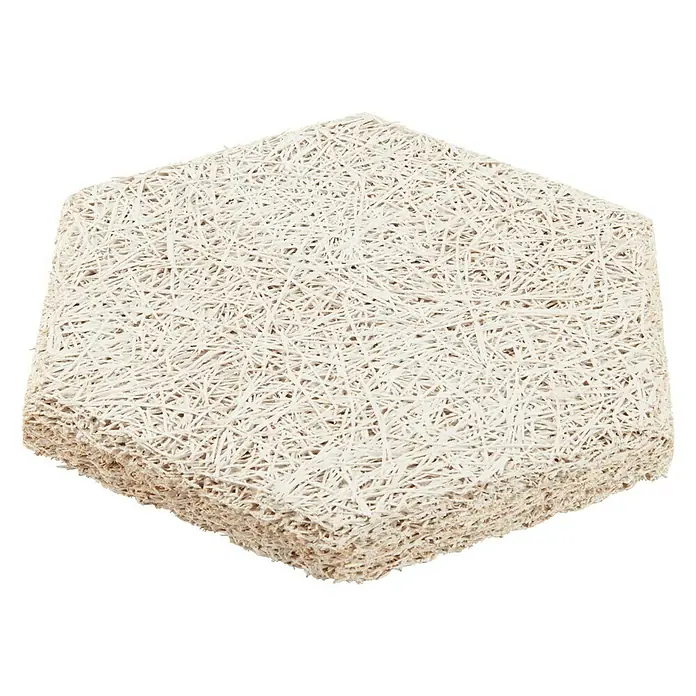 FibroTech Akustikplatte Hexagon - Signalweiß, 250 x 289 x 25 mm, 18 Stk. - Ansicht von oben