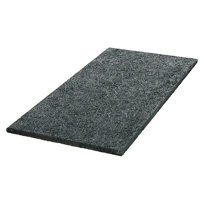 FibroTech Akustikplatte Multi Fein - Tiefschwarz, 1.200 x 600 x 25 mm, 1 Paneel - Diagonale Ansicht