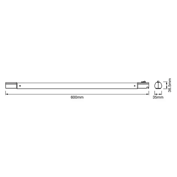 Ledvance Podelementna LED svjetiljka - 8,9 W, Duljina: 600 mm, Neutralno bijelo - Skica