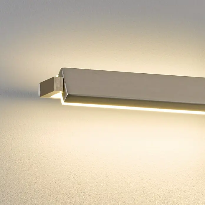 Honsel Leuchten LED-Wandleuchte Pare TW - 21 W, L x B x H: 60 x 11 x 10 cm, Nickel matt, Warmweiß - Stimmungsaufnahme
