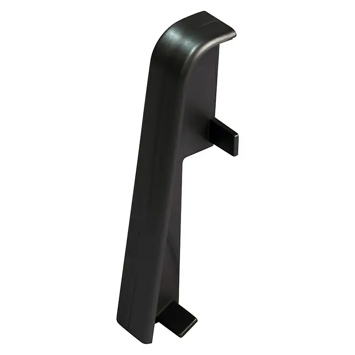 Egger Übergangskappe - Schwarz, 2 Stk., Passend für: Egger Sockelleisten 17 x 60 mm - Diagonale Ansicht