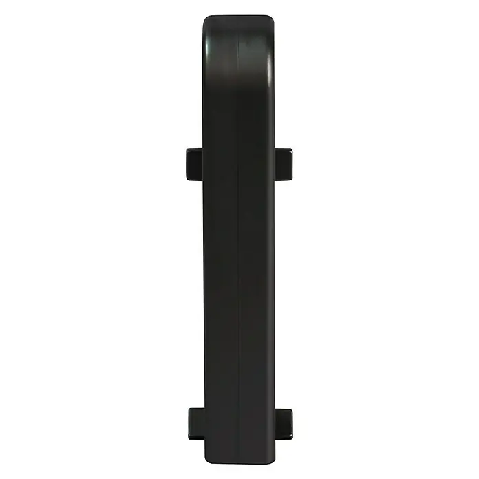 Egger Übergangskappe - Schwarz, 2 Stk., Passend für: Egger Sockelleisten 17 x 60 mm - Vorderansicht