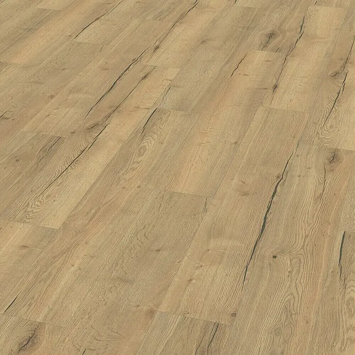 Egger Home Aqua+ Laminat Creston hrast prirodni - 1.292 x 193 x 8 mm, Rustikalni pod - Detaljan prikaz