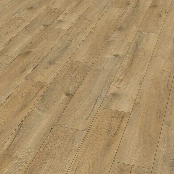 Egger Home Laminat Loja Eiche braun - 1.292 x 193 x 8 mm, Landhausdiele - Detailaufnahme