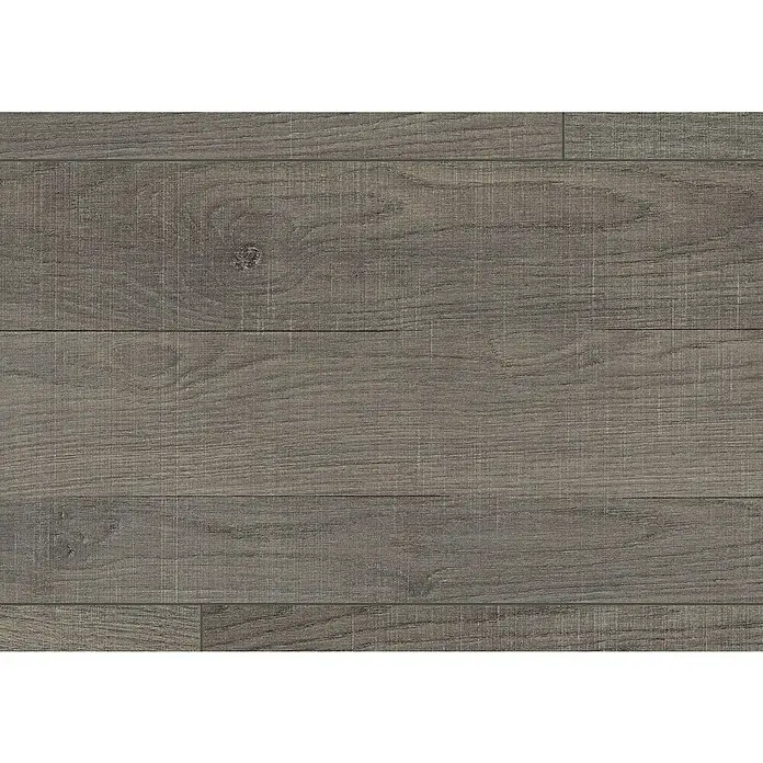 Egger Home Laminaat Emporia Grijs Eiken - 1.292 x 246 x 8 mm, Driestrooks planken - Close-up
