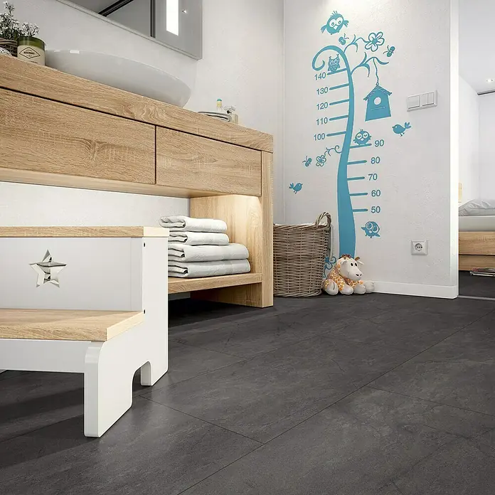 Egger Home Handmuster Schiefer anthrazit - 350 x 230 x 8 mm, Steinoptik - Stimmungsaufnahme