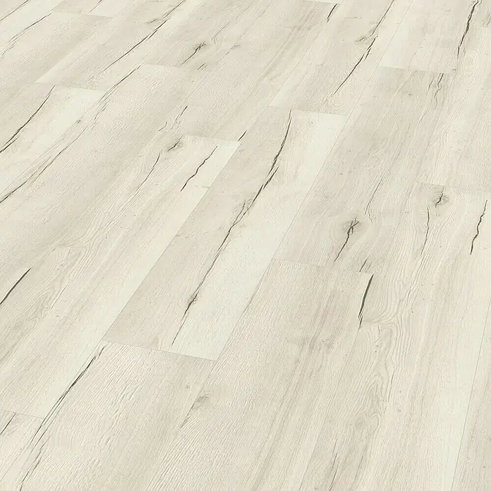 Egger Home Laminat Creston Eiche weiß - 1.292 x 246 x 8 mm, Landhausdiele - Detailaufnahme