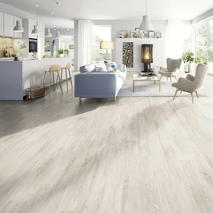 Egger Home Handmuster Piagola Kastanie weiß - 350 x 230 x 8 mm, Landhausdiele - Stimmungsaufnahme