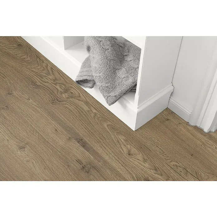 Egger Home Laminat Limerick Eiche Rauch - 1.292 x 246 x 8 mm, Landhausdiele - Stimmungsaufnahme