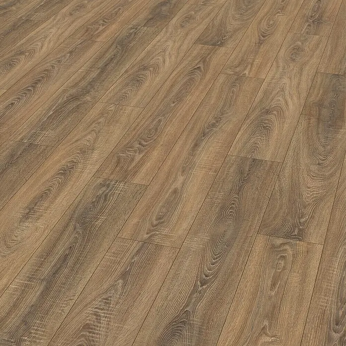 Egger Home Laminat Toscolano Eiche Tabak - 1.292 x 193 x 10 mm, Landhausdiele - Detailaufnahme