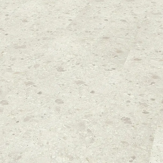 Egger Home Handmuster Triestino Terrazzo weiß - 350 x 230 x 8 mm, Steinoptik - Detailaufnahme