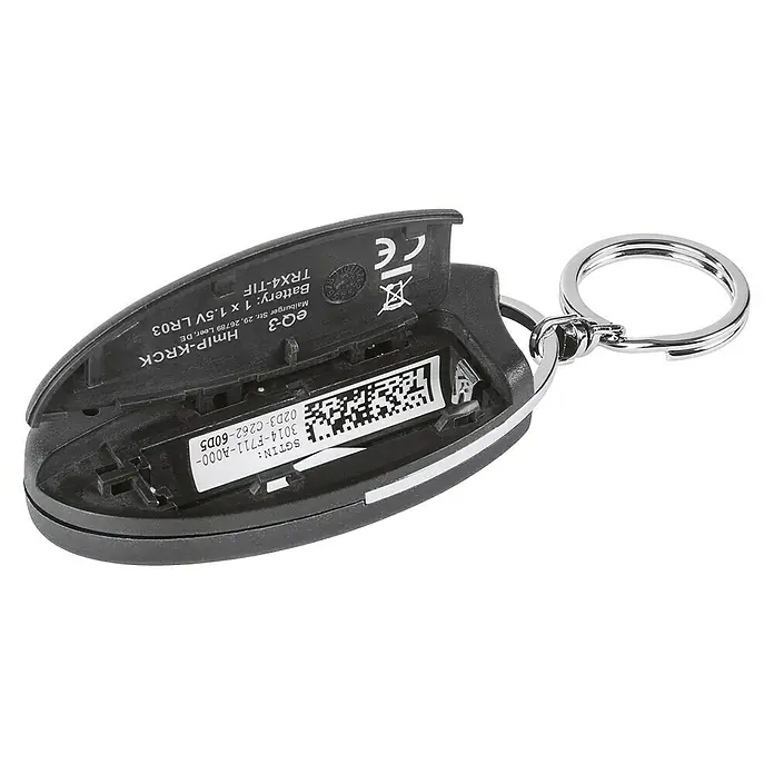 Homematic IP Funkfernbedienung HmIP-KRCK - Passend für: Homematic IP Türschlossantrieb, Schwarz, 75 x 38 x 14 mm - Rückansicht