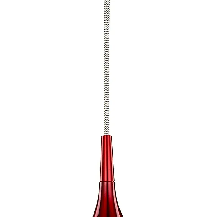 Searchlight Pendelleuchte Vibrant - 40 W, L x B x H: 12 x 12 x 142 cm, Rot, E14, 120 mm - Detailaufnahme