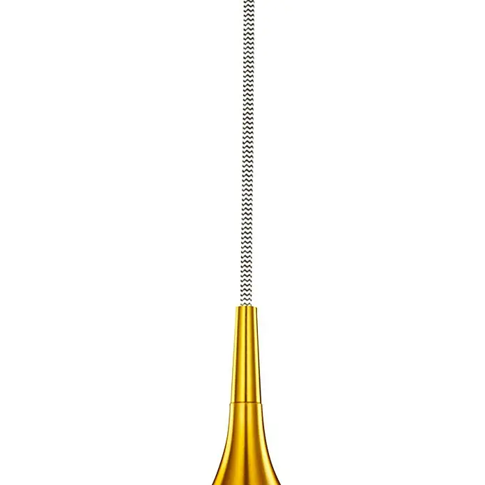 Searchlight Pendelleuchte Vibrant - 60 W, L x B x H: 26 x 26 x 160 cm, Gold, E27, 260 mm - Detailaufnahme