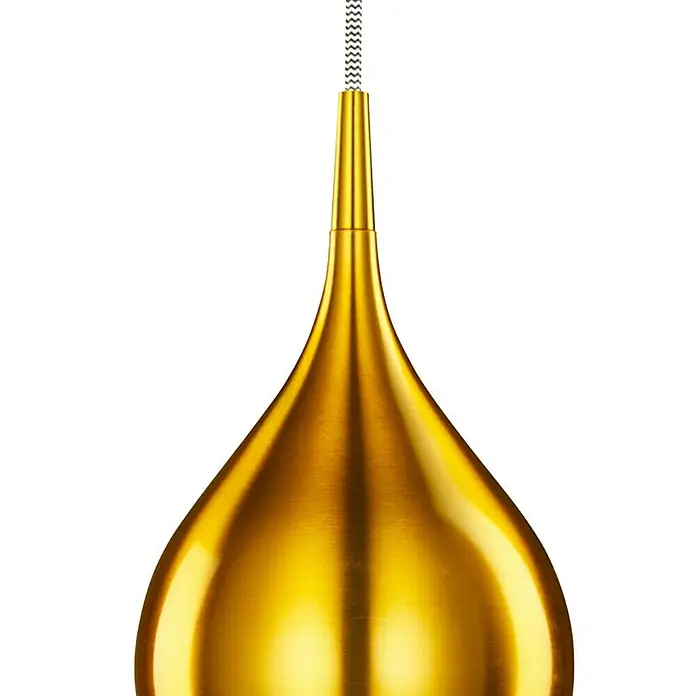 Searchlight Pendelleuchte Vibrant - 60 W, L x B x H: 26 x 26 x 160 cm, Gold, E27, 260 mm - Detailaufnahme