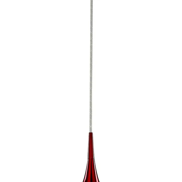 Searchlight Pendelleuchte Vibrant - 60 W, L x B x H: 26 x 26 x 160 cm, Rot, E27, 260 mm - Detailaufnahme