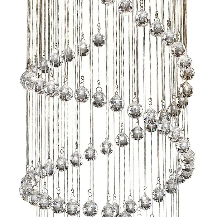 Searchlight Pendelleuchte Hallway 1 - 165 W, L x B x H: 39 x 39 x 80 cm, Chrom, G9 - Detailaufnahme