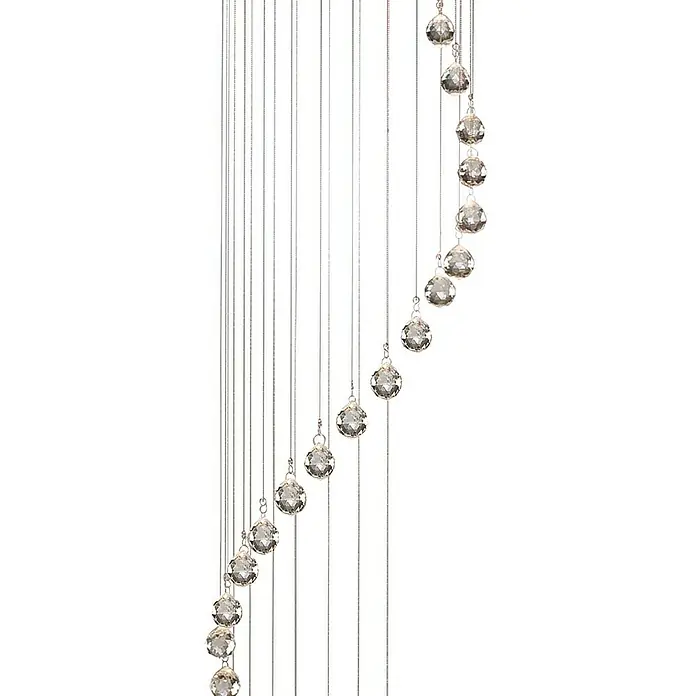 Searchlight Pendelleuchte Hallway - 175 W, L x B x H: 30 x 30 x 180 cm, Chrom, GU10 - Detailaufnahme