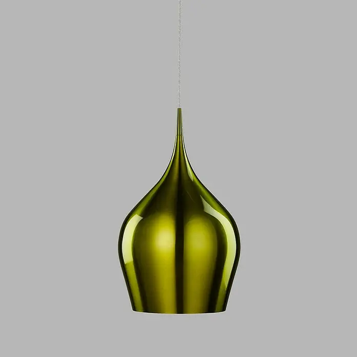 Searchlight Pendelleuchte Vibrant - 60 W, L x B x H: 26 x 26 x 160 cm, Grün, E27, 260 mm - Vorderansicht