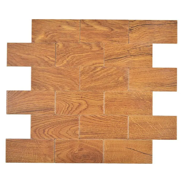 Selbstklebemosaik SAM 4SW8E - 30 x 30 cm, Vinyl, Braun - Draufsicht
