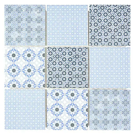 Mozaïektegel vierkant Retro Classico Clam Blue
