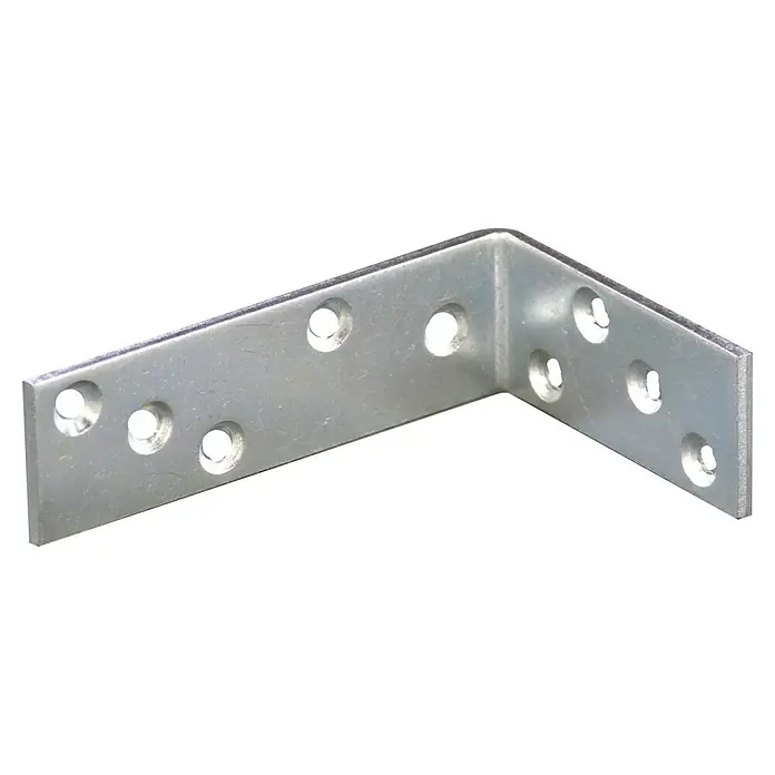 Stabilit Escuadra para vigas - 120 x 80 x 35 mm, Acero, Zincado, Plateado - Vista angular