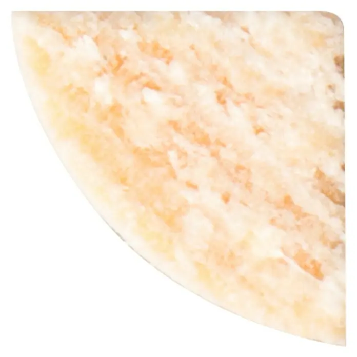 Kwartronde hoeklijst - Grenen, l x b x h: 270 cm x 7 mm x 7 mm - Bovenaanzicht