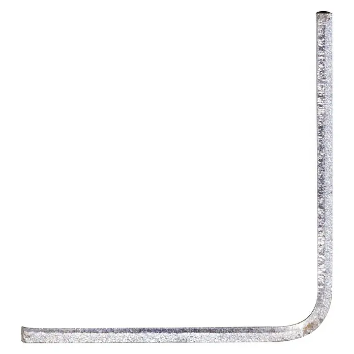 Hoekprofiel IJzer geperforeerd - l x b x h: 200 x 2,7 x 2,7 cm - Vooraanzicht