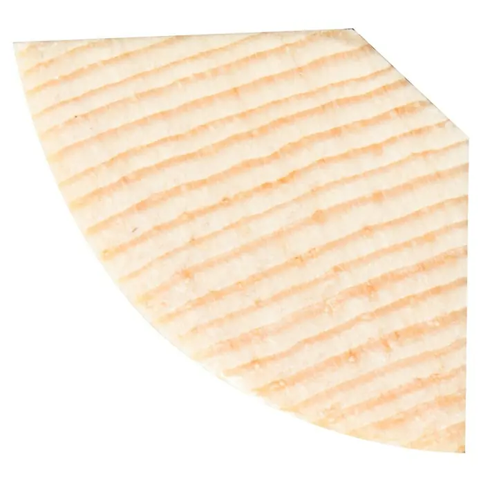Kwartronde hoeklijst - Grenen, l x b x h: 270 cm x 16 mm x 16 mm - Vooraanzicht