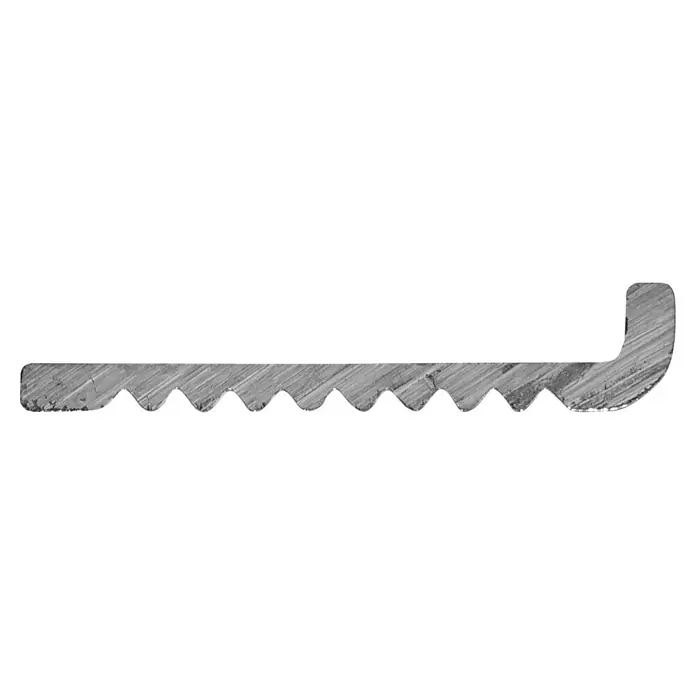 Trapprofiel Antislip traplijst - Aluminium, 200 x 2,5 x 0,5 cm, Dikte: 2 mm - Bovenaanzicht
