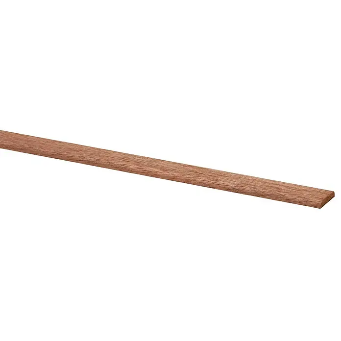 Hoekafdeklijst - Hardhout, 270 cm x 22 mm x 4 mm - Close-up