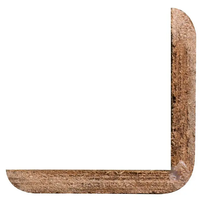 Hoekprofiel Hout - Hardhout, l x b x h: 270 cm x 34 mm x 34 mm - Bovenaanzicht
