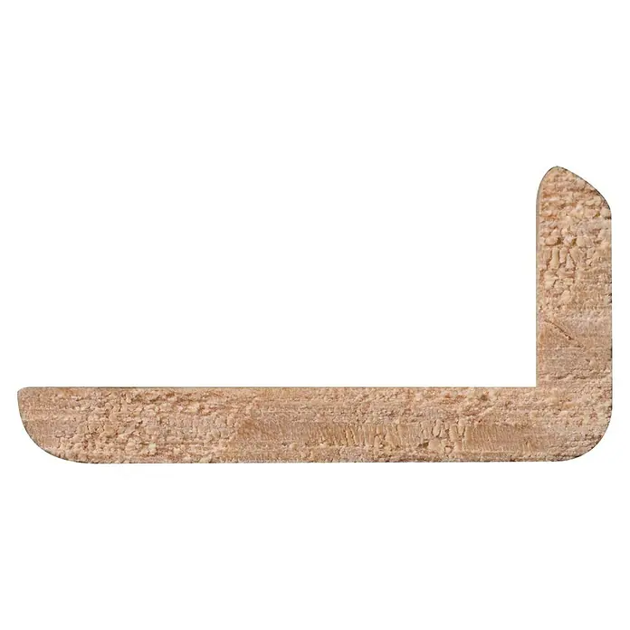Hoekprofiel Hout - Grenen, l x b x h: 270 cm x 43 mm x 21 mm - Bovenaanzicht