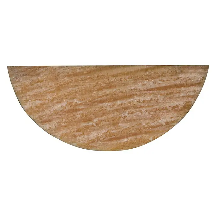 Halfronde staaf - 270 cm x 12 mm x 29 mm, Grenen - Bovenaanzicht