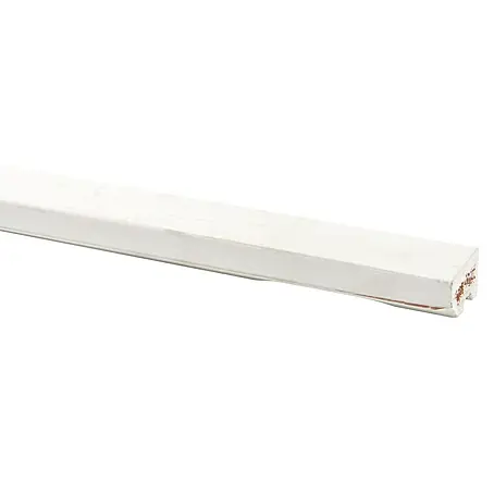 Glaslat Hardhout wit gegrond