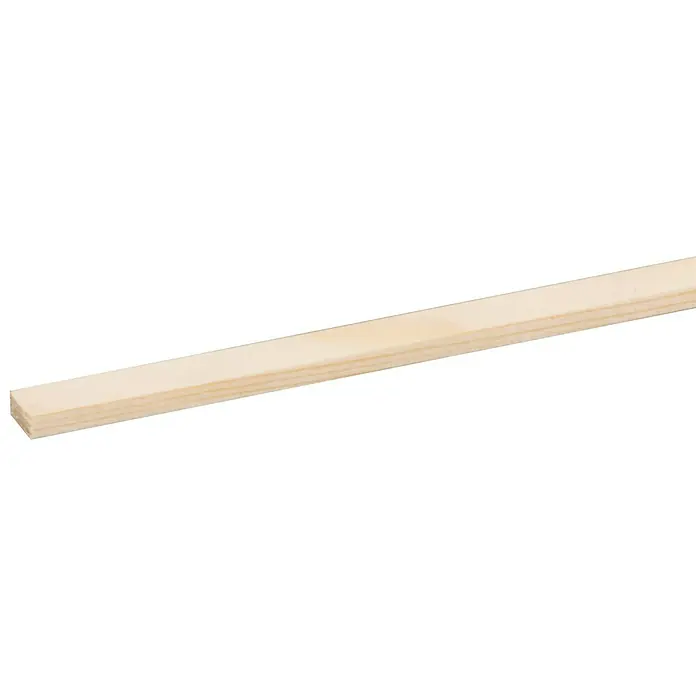 Houten lat Grenen - l x b x h: 270 cm x 9 mm x 4 mm, Grenen - Close-up