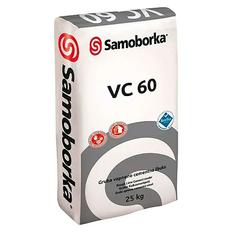 Samoborka  Vapneno-cementna žbuka za ručnu obradu VC 60