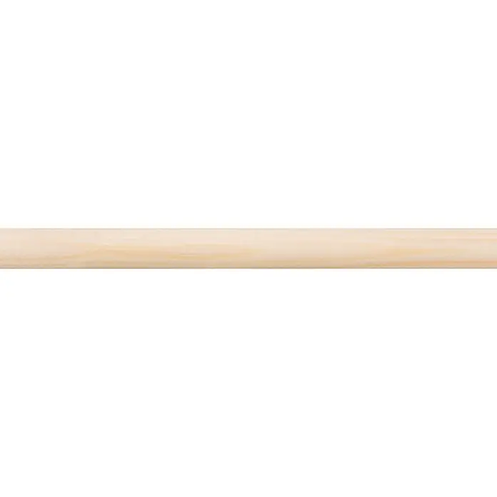 Kwartronde hoeklijst - Grenen, l x b x h: 270 cm x 11 mm x 11 mm - Close-up