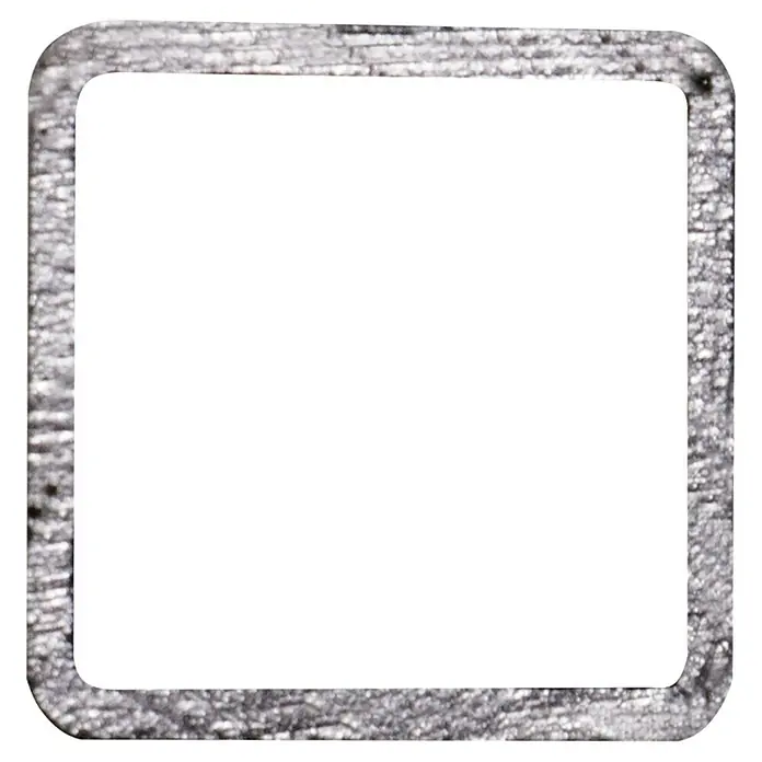 Vierkante buis IJzer - l x b x h: 200 x 1,5 x 1,5 cm, 1 mm - Bovenaanzicht