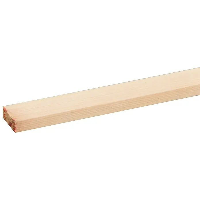 Houten lat Vuren Geschaafd - l x b x h: 270 cm x 18 mm x 7 mm, Vurenhout, Naturel - Close-up