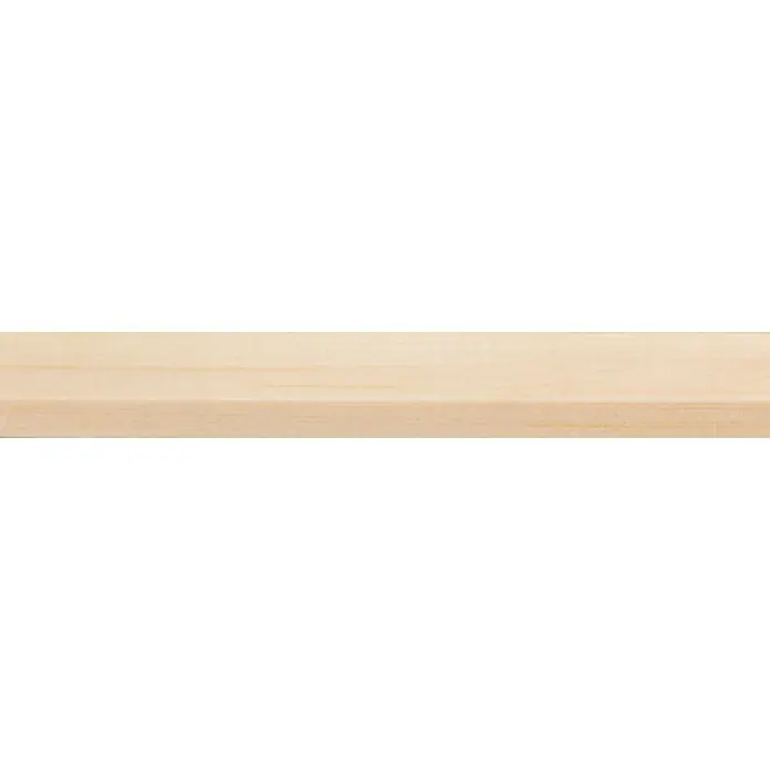 Houten lat Vuren Geschaafd - l x b x h: 270 cm x 18 mm x 7 mm, Vurenhout, Naturel - Close-up