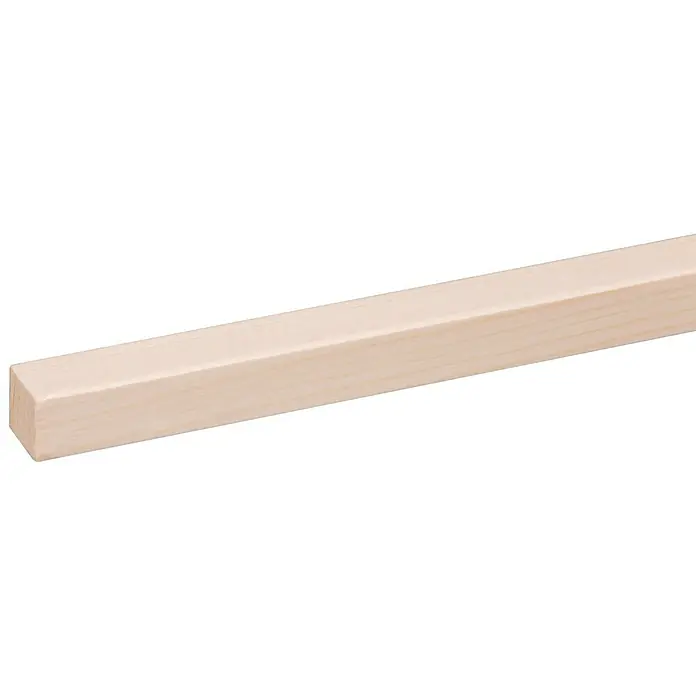 Houten lat Grenen - l x b x h: 270 cm x 15 mm x 15 mm, Grenen - Close-up