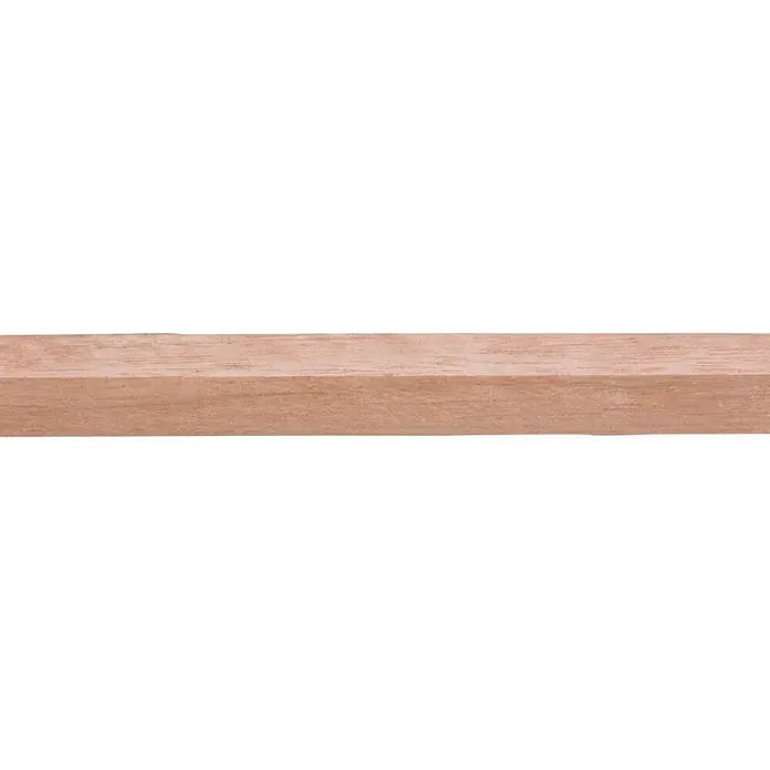Houten lat Hardhout - l x b x h: 270 cm x 12 mm x 12 mm, Hardhout - Close-up